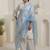 Women Floral Embroidered Regular Thread Work Pure Cotton Kurta with Trousers & With Dupatta