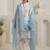 Women Floral Embroidered Regular Thread Work Pure Cotton Kurta with Trousers & With Dupatta