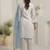 Women Floral Embroidered Regular Thread Work Pure Cotton Kurta with Trousers & With Dupatta