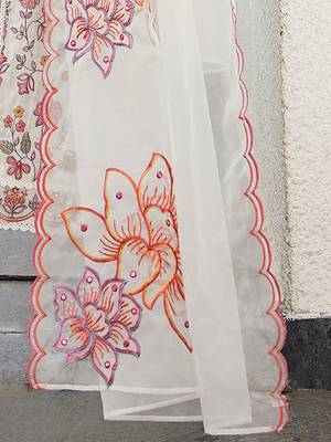 Women Ethnic Motifs Embroidered Regular Thread Work Kurta with Trousers & With Dupatta 7