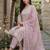 Women Floral Embroidered Regular Sequinned Pure Cotton Kurta with Trousers & With Dupatta