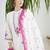 Women Floral Embroidered Regular Thread Work Pure Cotton Kurta with Trousers & With Dupatta