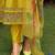 Floral Embroidered V-neck Thread Work Kurta With Trousers & Dupatta