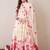 Floral Printed Beads & Stones Pure Cotton A-Line Kurta With Trousers & Dupatta