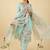Women Floral Printed Regular Thread Work Linen Kurta with Trousers & With Dupatta