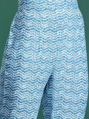 Floral Printed Pure Cotton Kurta with Trousers & Dupatta 3