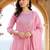 Women Empire Mirror Work Pure Cotton Kurta with Trousers & With Dupatta