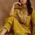 Floral Embroidered Sequinned Kurta With Trousers & Dupatta