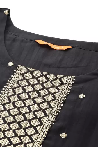 Ethnic Motifs Embroidered Kurta with Trousers & Dupatta