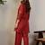 Floral Embroidered Mandarin Collar Thread Work Pure Cotton Kurta With Trousers