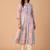 Striped Pure Cotton A Line Kurta With Trousers