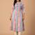 Striped Pure Cotton A Line Kurta With Trousers