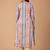 Striped Pure Cotton A Line Kurta With Trousers