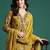 Ethnic Motifs Printed Sequinned Pure Cotton Kurta With Trousers & Dupatta