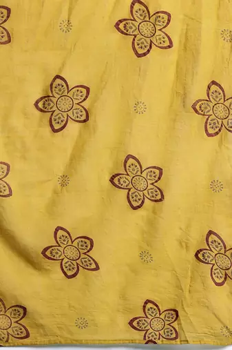 Ethnic Motifs Printed Sequinned Pure Cotton Kurta With Trousers & Dupatta