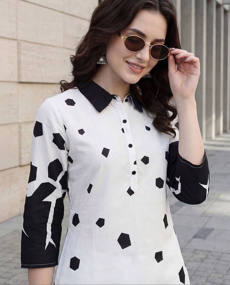 Women Printed Regular Pure Cotton Kurta with Palazzos