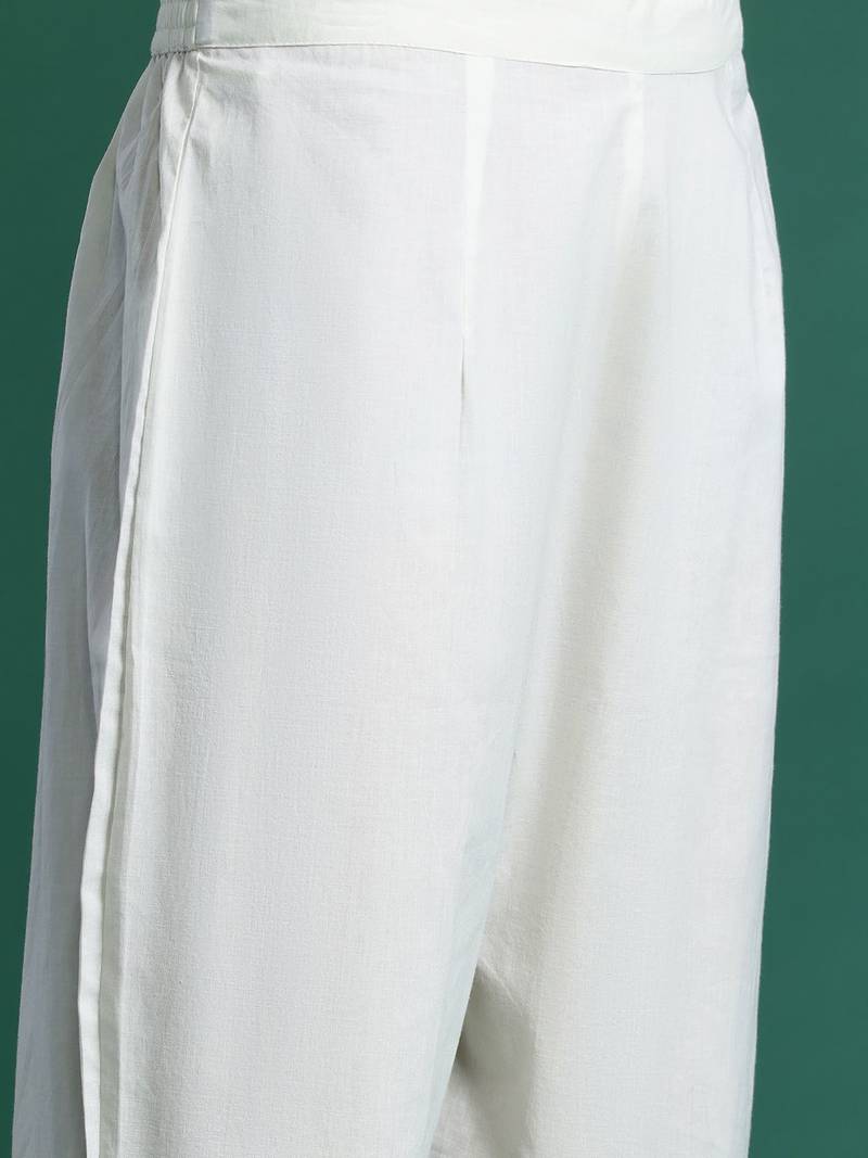 Women Ethnic Motifs Printed Sequinned Pure Cotton Kurta With Trousers & Dupatta