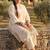 Plus Size Off White Embroidered A-Line Kurta Trousers Set