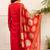 Ethnic Motifs Embroidered Thread Work Kurta With Palazzos & Dupatta