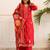 Ethnic Motifs Embroidered Thread Work Kurta With Palazzos & Dupatta