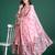 Floral Printed Pleated Sequinned Pure Cotton Kurta with Trousers & With Dupatta