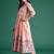 Floral Printed Pleated Sequinned Pure Cotton Kurta with Trousers & With Dupatta