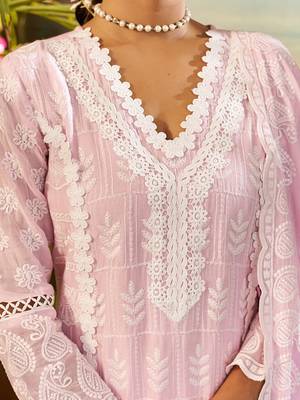 Women Ethnic Motifs Embroidered Cotton Kurta with Trousers & Dupatta 2