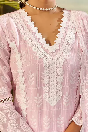 Women Ethnic Motifs Embroidered Cotton Kurta with Trousers & Dupatta