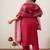Plus Size Embroidered Regular Kurta with Trousers & With Dupatta
