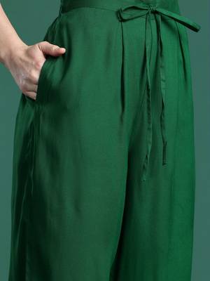Women Printed Beads and Stones Kurta with Palazzos 3