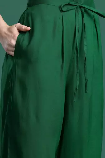 Women Printed Beads and Stones Kurta with Palazzos