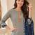 Women Striped Regular Thread Work Pure Cotton Kurta with Trousers & With Dupatta
