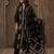 Embroidered Mandarin Collar Thread Work Pure Cotton Kurta With Trousers & Dupatta