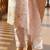 Embroidered V-Neck Thread Work Pure Cotton Straight Kurta With Trousers & Dupatta