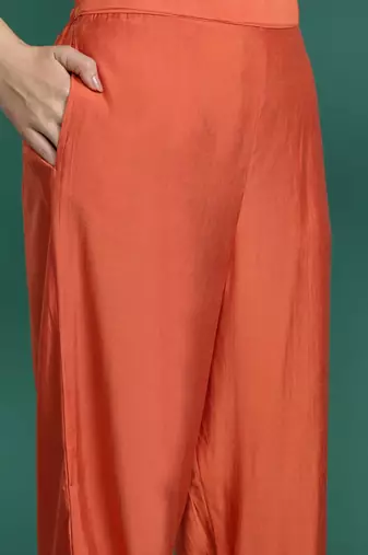Ethnic Motifs Embroidered Gotta Patti Kurta With Trousers & Dupatta