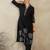 Women Floral Embroidered V-Neck Thread Work Pure Cotton Kurta with Trousers