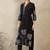 Women Floral Embroidered V-Neck Thread Work Pure Cotton Kurta with Trousers