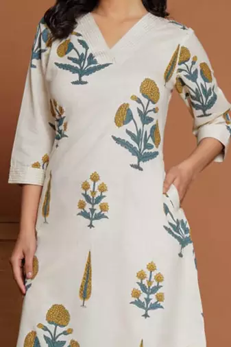 Women Floral Printed Regular Pure Cotton Kurta with Palazzos