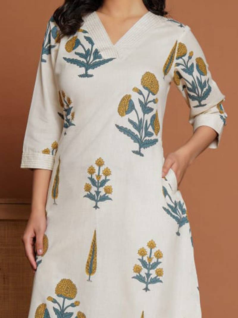 Women Floral Printed Regular Pure Cotton Kurta with Palazzos