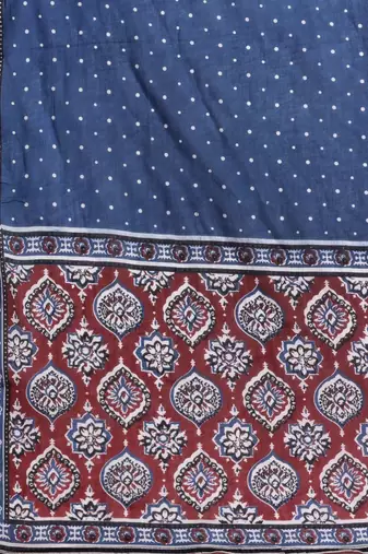 Ethnic Motifs Printed Thread Work Kurta with Trousers & Dupatta