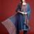 Ethnic Motifs Printed Thread Work Kurta with Trousers & Dupatta
