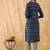 Ethnic Motifs Printed Straight Sequinned Kurta with Trousers