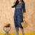 Ethnic Motifs Printed Straight Sequinned Kurta with Trousers