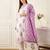 Women Floral Printed Regular Pure Cotton Kurta with Trousers & With Dupatta
