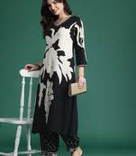 Floral Printed Kurta with Salwar with Sequinned Detail