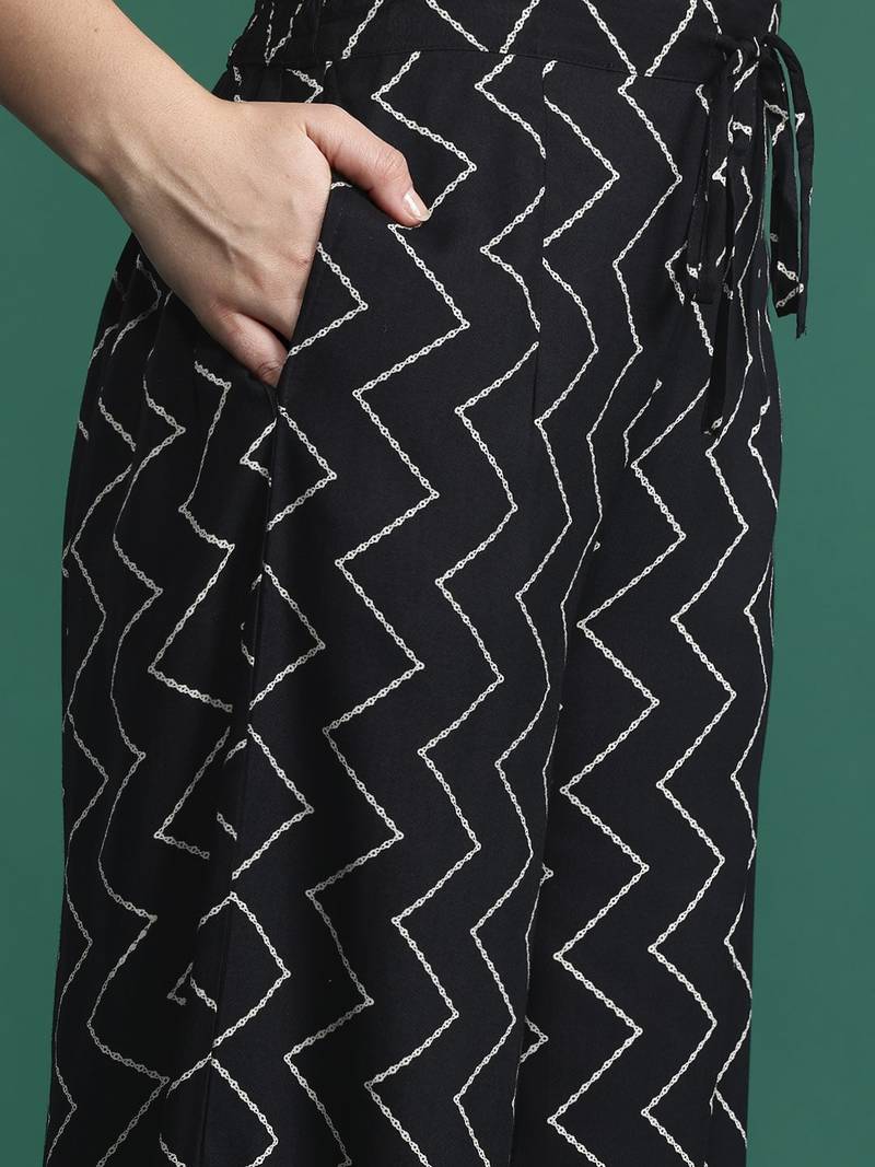 Floral Printed Kurta with Salwar with Sequinned Detail