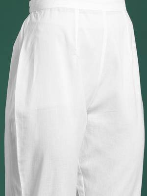 Floral Printed Empire Pure Cotton Kurta with Trousers & With Dupatta 3