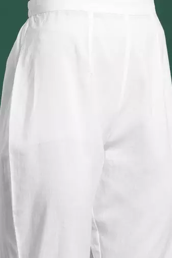 Floral Printed Empire Pure Cotton Kurta with Trousers & With Dupatta