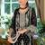 Ethnic Motifs Embroidered V-Neck Thread Work Kurta With Trousers & Dupatta