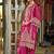 Ethnic Motifs Embroidered Zari Organza Straight Kurta & Trousers With Dupatta